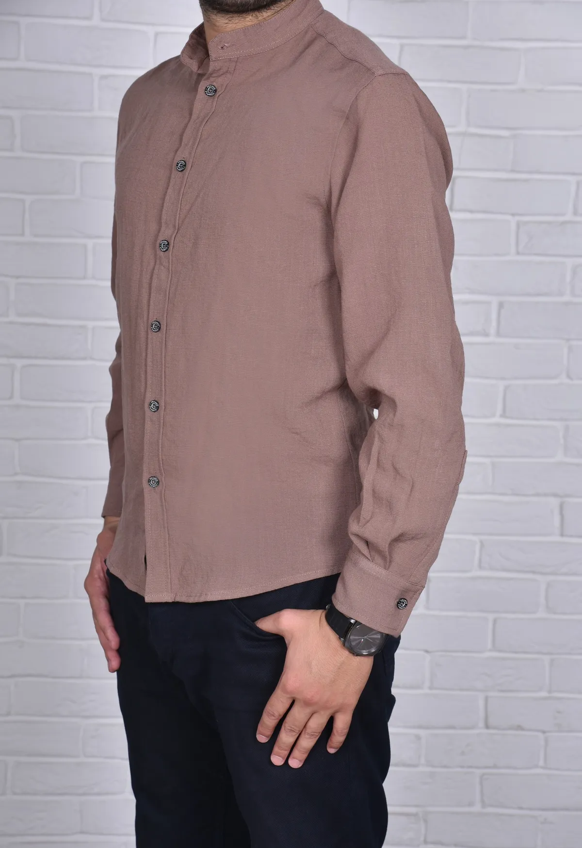 Chemise Kamraya Marron